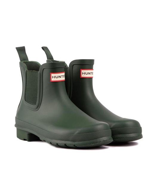 Hunter Green Original Chelsea Boots
