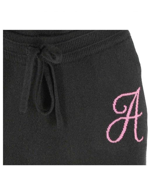 Crown of Edinburgh Cashmere Black Track Pants Morningside A