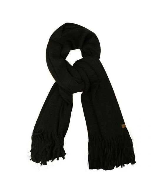 Timberland Long Brushed Wool Black Scarf A1egl 001 A1 Textile