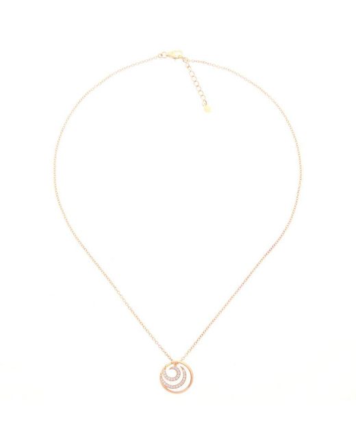 Orphelia Metallic 'Elaine' 925 Sterling Set: Chain-Pendant + Earrings
