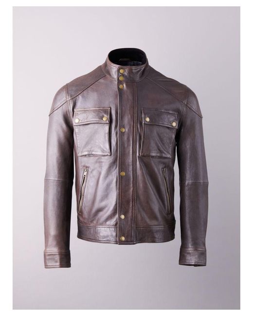 Lakeland Leather Purple Bowston Jacket for men