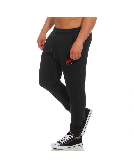 Nike Air Sports Joggers Nsw Black Cotton for Men | Lyst UK
