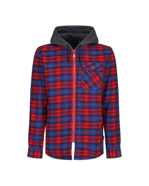 Regatta Red Tactical Siege Checked Jacket (Classic) for men