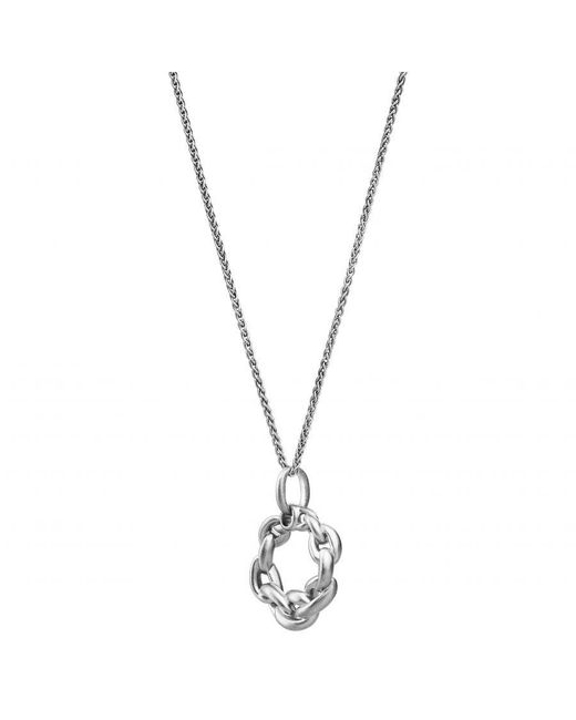 Orphelia Metallic 'Estelle' 925 Sterling Chain With Pendant