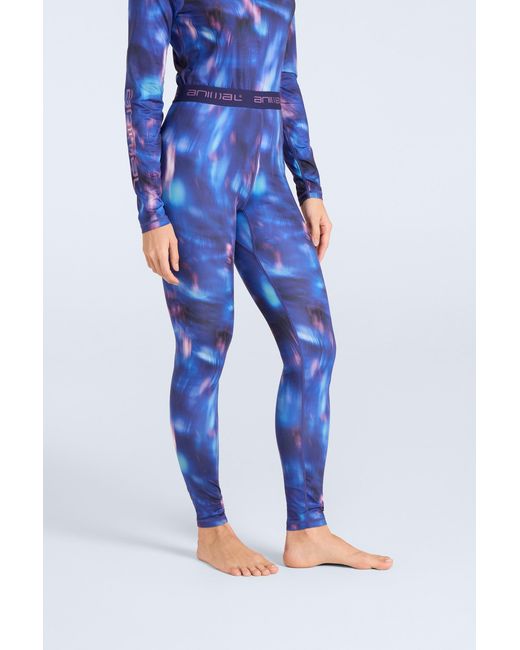 Mountain Warehouse Blue 'Piste' Base Layer Leggings Quick Dry Warm Cosy Bottoms