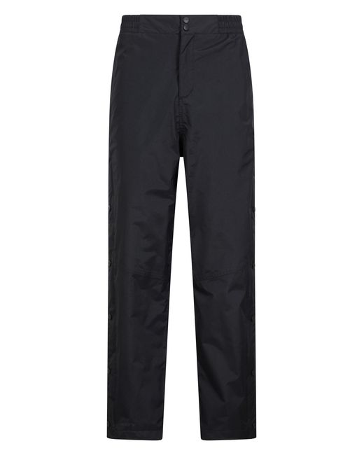 Mountain Warehouse Blue Extreme Downpour Short Overtrousers Waterproof Breathable Pants Polyamide for men