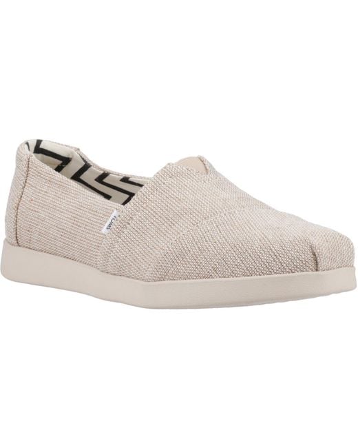 TOMS White Alpargata Plus Jute Espadrilles Canvas
