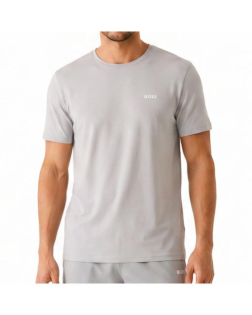Boss White Regular Fit Short Sleeve Cotton T-Shirt 50515312 for men
