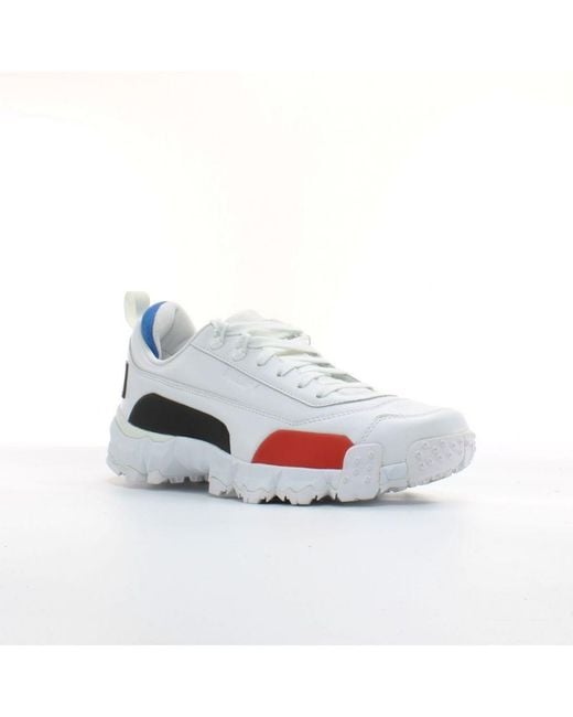 PUMA Blue Trailfox O.Moscow Leather Lace Up Trainers 367095 01 for men