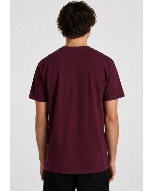 Vans Red Classic Logo T Shirt for men