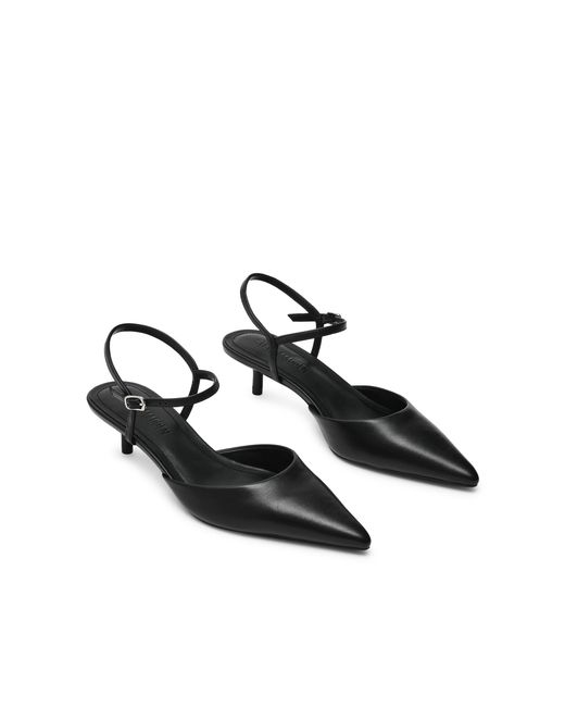 Steve Madden Black Leather Adelaide 017 Heels
