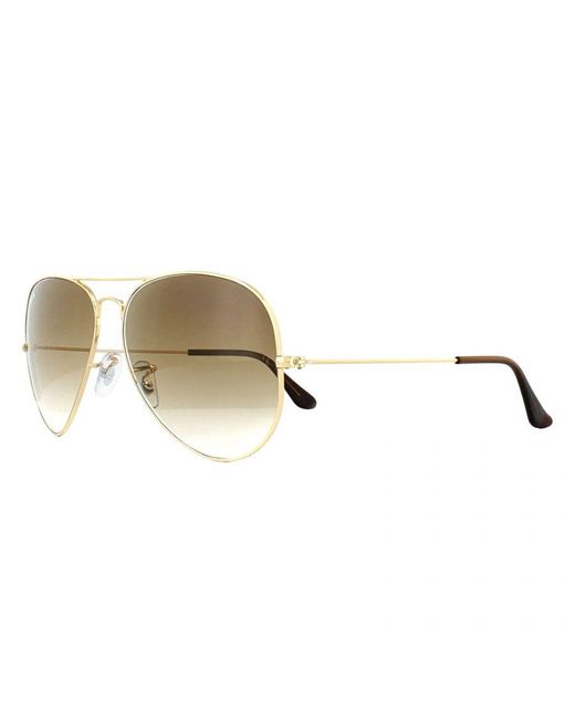 Ray-Ban Natural Sunglasses Aviator 3025 Gradient 001/51 Metal for men