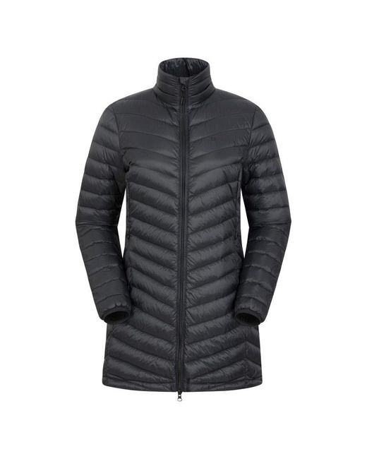 Mountain Warehouse Gray Ladies Featherweight Extreme Longline Down Jacket ()