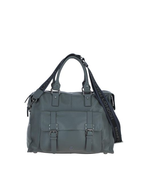 Brampton London Blue 'Rodeo' Real Leather Weekender Bag for men