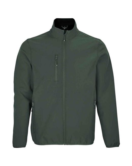 Sol's Green Falcon Recycled Soft Shell Jacket (Forest) for men