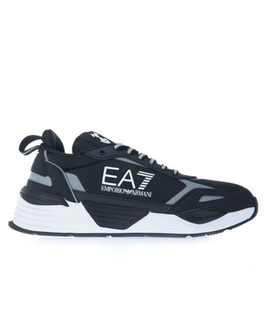 EA7 Blue Emporio Armani Ace Runner Neoprene Shoes for men