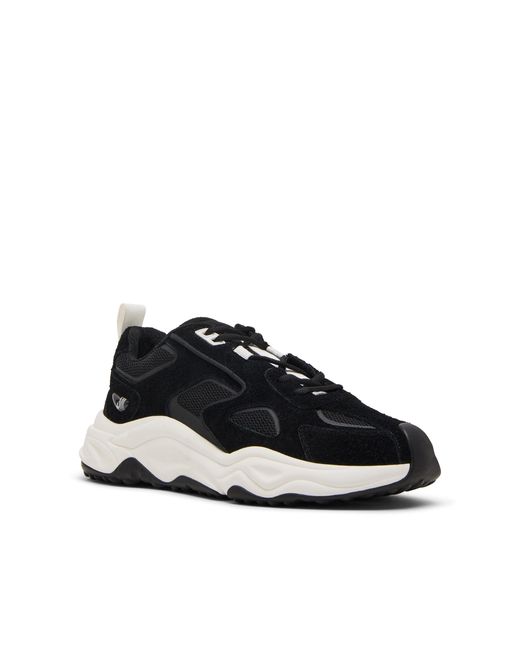 Steve Madden Black Leather Serpent H 015 Sneakers for men