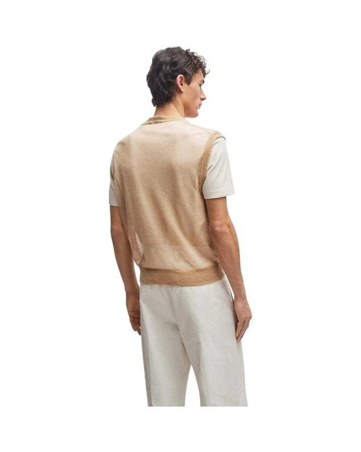Boss Natural Lucid Sweater Vest (Medium) for men