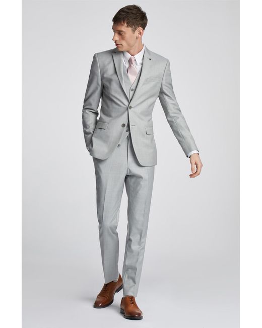 Ted Baker Gray Long Sleeve Slim Fit Suit Jacket for men
