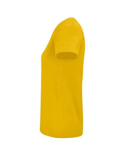 Sol's Yellow Ladies Pioneer Organic T-Shirt