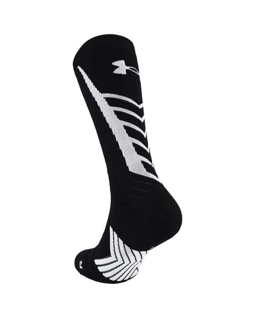 Under Armour Black Undeniable Crew Socks for men