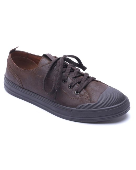Base London Blue Volt Leather Lace-Up Shoes for men