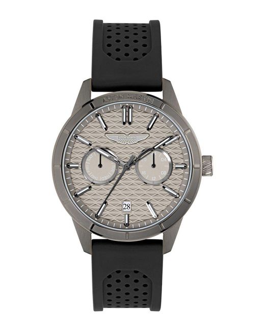 Aston Martin Gray Icon Hdl Watch Mtih2S602 Silicone for men
