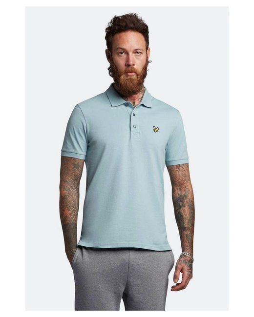 Lyle & Scott Blue Polo Away Cotton for men