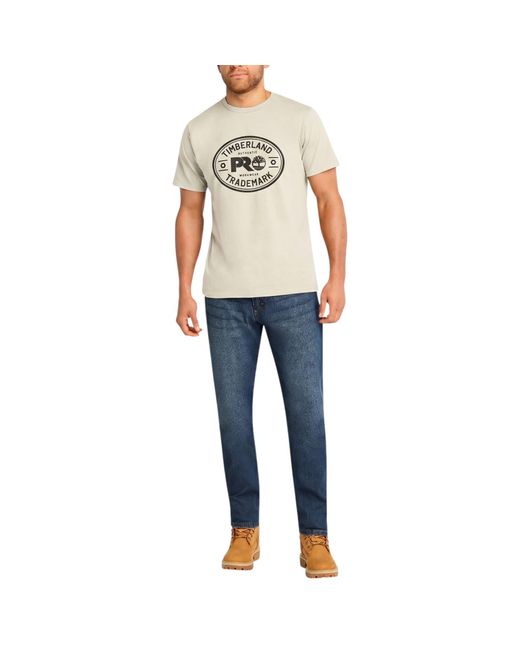 Timberland Natural Pro Trademark Classic Logo T Shirts Summer Crew Neck Top New for men