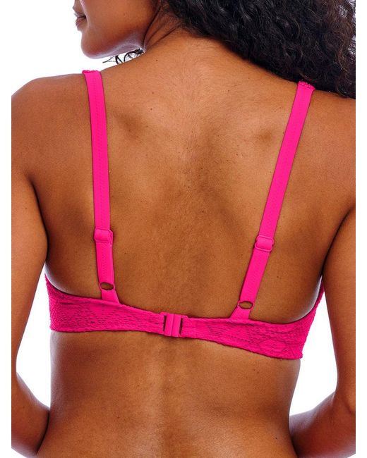 Freya Pink Nomad Nights High Apex Bikini Top