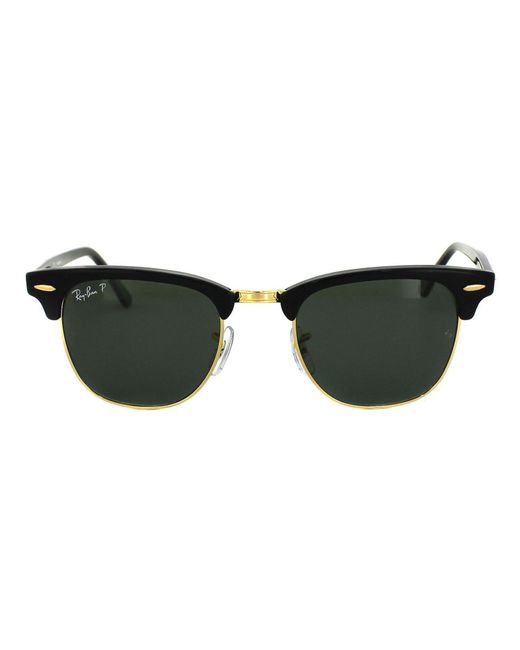 Ray-Ban Brown Sunglasses Clubmaster 3016 901/58 Polarized Small 49Mm