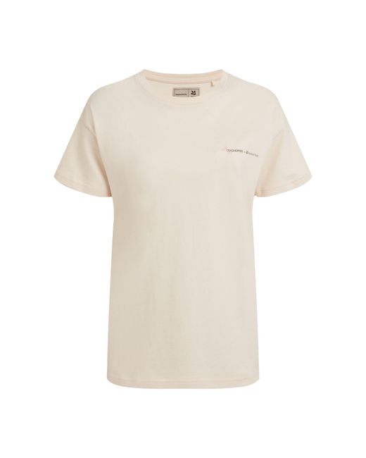 Craghoppers Natural Ladies Bistort National Trust T-Shirt (Sugared Almond)