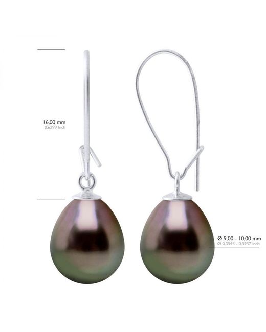 Ateliers Saint Germain White Earrings Real Cultured Tahiti Pearls Pear 9-10 Mm