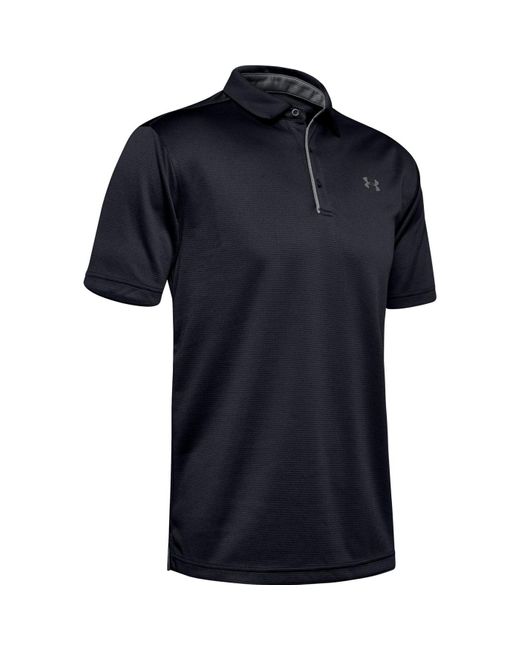 Under Armour Tech Poloshirt (zwart/grafiet) in het Blue voor heren