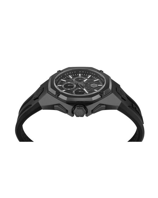 Philipp Plein Black Octagon Watch Pwtba0623 Silicone for men