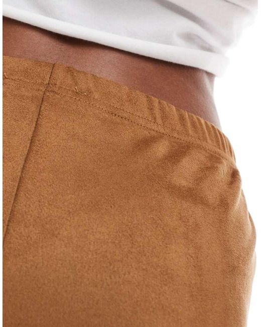 Miss Selfridge White Western Suede Look Booty Short