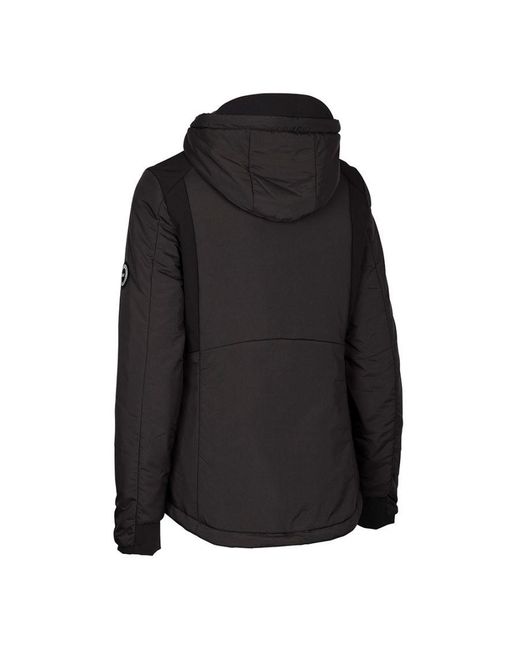 Trespass Black Ladies Courtney Dlx Padded Jacket