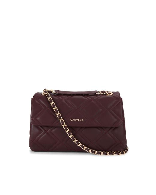 Carvela Kurt Geiger Purple Large Rosa Chain Shoulder Bag
