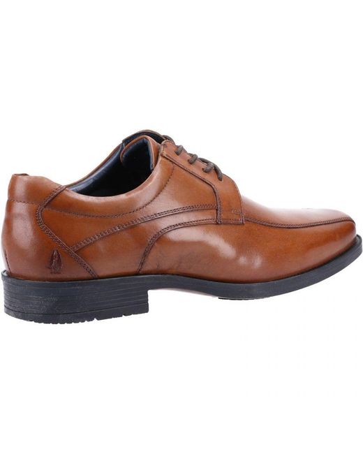 Hush Puppies Brown Brandon Leather Shoes for men