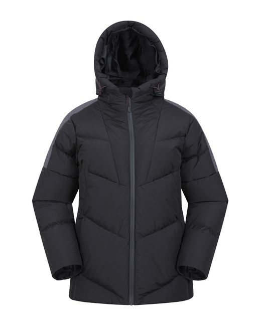 Mountain Warehouse Blue 'Frost Tech' Extreme Down Padded Jacket Warm Hooded Puffer Winter Coat