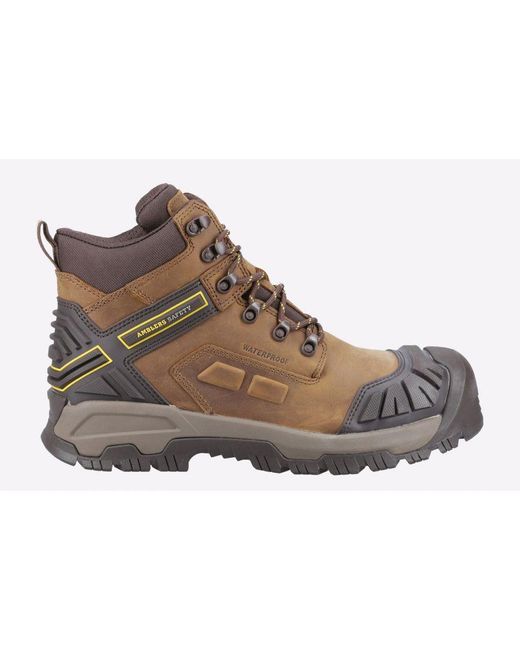 Amblers Safety Brown Quarry Waterproof Boots for men