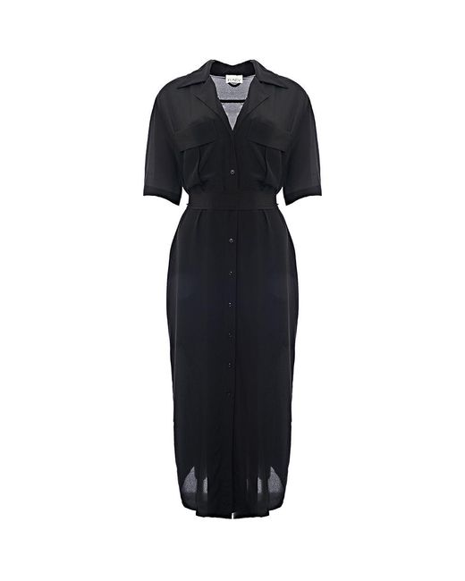 Raey Blue Relaxed Fit Pocket Front Shirt Dress