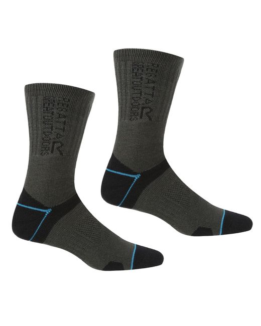 Regatta Black Ladies Blister Protection Ii Boot Socks /Ash)
