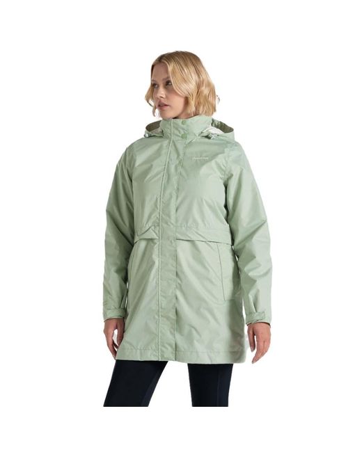Craghoppers Green Breathable Waterproof Hooded Rain Jacket