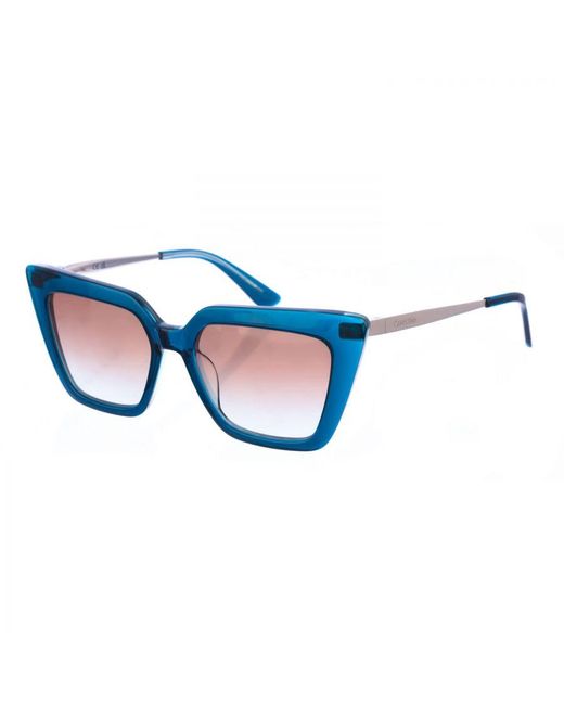 Calvin Klein Blue Butterfly-Shaped Acetate Sunglasses Ck22516S