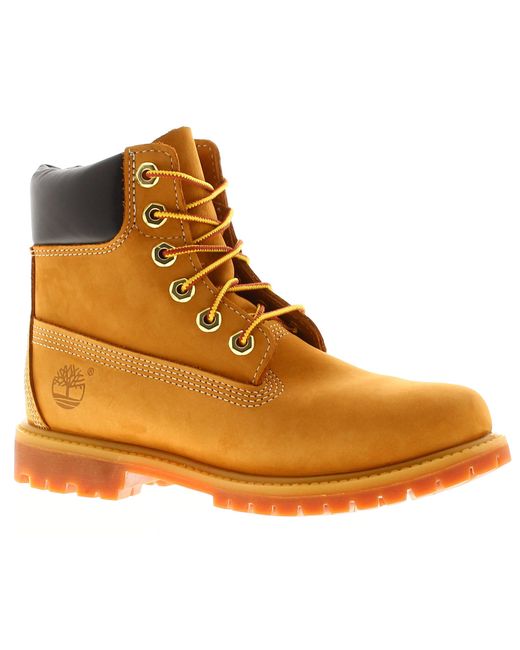 Timberland Brown Ankle Boots Premium 6 Inch Waterproof Leather Lace Up