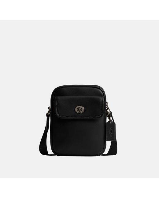 COACH Black Turnlock Crossbody for men