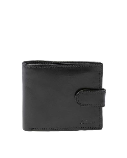 Ashwood Leather Black Classic Billfold Wallet With 3 Card Slots & Id Tab for men