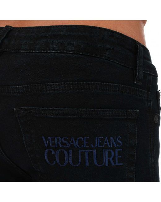 Versace Slimfit Jeans Voor , Zwart in het Black voor heren