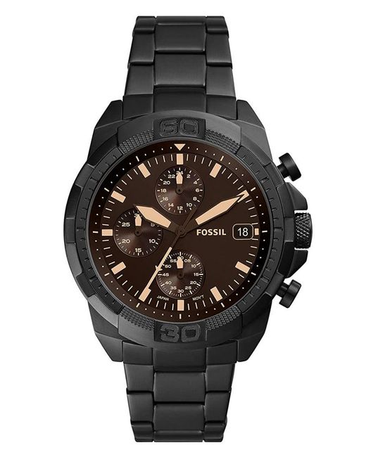 Fossil Bronson Horloge Zwart Fs5851 in het Black voor heren